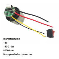 Moteur CC sans balais DH-BL29 12V 24V 10A 83000 tr/min 170-260W pour ventilateur puissant, sèche-cheveux, sèche-mains, souffleur turbo