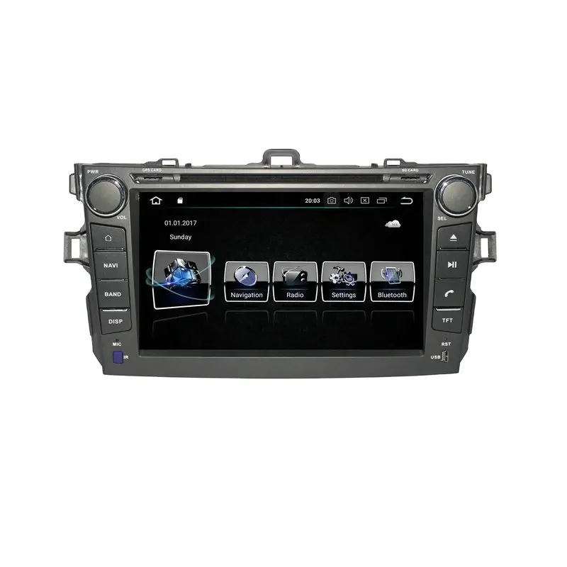 CUSP grande schermo TOYOTA Android Car Stereo per TOYOTA COROLLA 2006-2011 8 pollici 4 + 64G Citroen C4 Picasso Car DVD Player Car Play