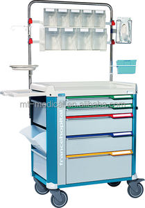 Chariot à double bac à déchets médical MT, base en acier inoxydable, chariot à linge d'hôpital, chariot pour bouteilles d'oxygène médical - Product Image 6