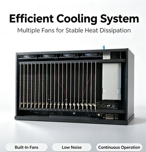 Gabinete para 20 Teléfonos Móviles, para Placa Base <span class=keywords><strong>Note</strong></span> 7, Control de Múltiples Dispositivos, Ventiladores de Refrigeración Integrados, Fuente de Alimentación - Product Image 1