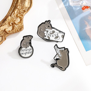 Spilla con spilla per animali da <span class=keywords><strong>notte</strong></span> spilla con smalto di topo - Product Image 3