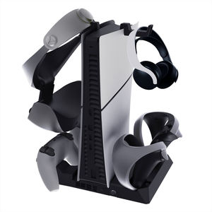 Support de refroidissement tout-en-un pour console de <span class=keywords><strong>jeu</strong></span> PS5/Pro/Slim Double charge pour PS5 & <span class=keywords><strong>PSVR2</strong></span> Support de contrôleur pour casque <span class=keywords><strong>PSVR2</strong></span> - Product Image 2