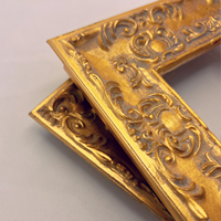 Cadre mural en bois de pin baroque doré, moulure créative faite à la main, style antique, pour peinture à l'huile, vente en gros, nouveauté, pour la maison