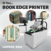 Imprimante numérique Giftec pour les bords des livres en une seule passe |   Impression de livres reliés personnalisés à jet d'encre 1200 DPI avec système CISS automatique, sans MOQ, Leopard-BK30