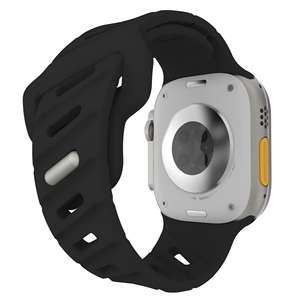 Correa deportiva de silicona transpirable con orificios inclinados, compatible con Apple Watch Ultra 9876543210 series SE, nueva. - Product Image 2
