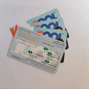 스크래치 전화 카드 핀 코드이있는 최고 품질의 플라스틱 선불 스크래치 전화 카드