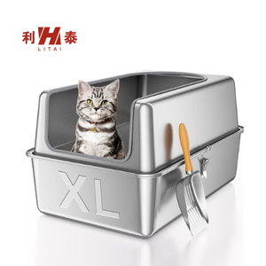 Logo Liyunda personalizzazione gratuita lettiera per gatti scatola racchiusa in acciaio inossidabile <span class=keywords><strong>Amazen</strong></span> prodotto di vendita caldo - Product Image 1