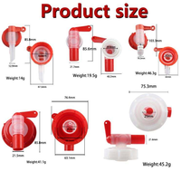 Robinet en plastique PERA TJ077C087, norme DIN61, pour bidons et jerricans, garantie de 2 ans, fabriqué dans le Zhejiang