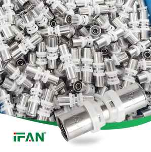 Adaptateur en T en laiton IFAN, raccord en laiton pour tuyauterie <span class=keywords><strong>multicouche</strong></span> PEX, raccord en <span class=keywords><strong>cuivre</strong></span> à sertir - Product Image 5