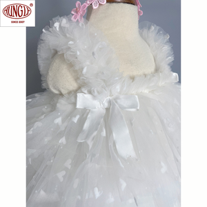 Venta al por mayor adorable vestido de Nochebuena de bebé hasta la rodilla con silueta en capas - Product Image 2