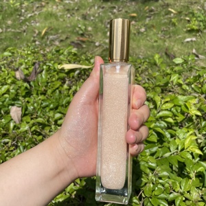 Aceite Corporal MLM de Marca Privada, 100 ml, en Envase Cilíndrico, con Tapa Dorada, Vegano, Cruelty-Free, con Brillo, Efecto Bronceado, Aceite Corporal Brillante, Aceite Corporal con Efecto Bronceado de Playa - Product Image 1