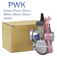 Couvercle rond de carburateur PWK21/24/26/28/30/32/34MM en alliage d'aluminium CNC, modification pour moteur de moto, course tout-terrain, ATV
