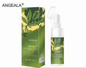 <span class=keywords><strong>Limpiador</strong></span> <span class=keywords><strong>Facial</strong></span> de té verde, cepillo de silicona de espuma, ácido hialurónico, vitamina C, forma de <span class=keywords><strong>Gel</strong></span>, antiarrugas, Limpieza Profunda, características Reafirmantes - Product Image 1