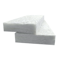 Laine de verre sans formaldéhyde, blanche, avec feuille d'aluminium, feutre CE A1, isolation thermique pour conduits CVC et toitures