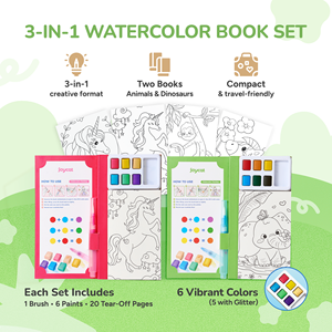 สมุดระบายสีน้ำมหัศจรรย์ จอยแคท สำหรับเด็ก อนุบาล พร้อมสีน้ำพกพา - Product Image 2