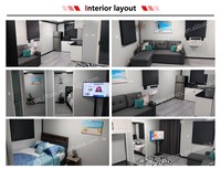 Tiny House Mobile 3-4 Chambres Maisons Préfabriquées Pliantes 20ft 40ft Conteneur Modulable de Luxe