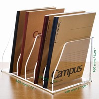 Expositor de Documentos Acrílico Personalizado de Alta Transparencia con Marco para Archivos, para Libros, Revistas, Organizador de Archivos de Escritorio