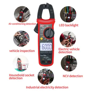 400A To 600A AC/DC Current Digital Automatic Universal Clamp Meter NCV With Automatic Temperature Test
