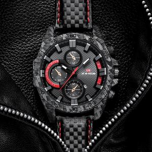 OEM ODM Custom <b>Watches</b> logo <b>Watches</b> Montre Homme Quartz Luxe Carbon Fiber Men's <b>Waterproof</b> Unique <b>Watch</b> for Men - Product Image 3