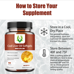 OEM Custom Formula Cod Liver Oil <b>Mini</b> Softgels Omega-3 with Vitamins A & D3 Heart Health Skin Support Private Label Fish Oil - Product Image 5