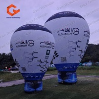 Vente directe d'usine, ballons à air chaud gonflables, imperméables, durables, résistants au soleil, avec éclairage LED