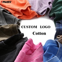 Camisetas Personalizadas 100% Algodón, Camiseta con Hombros Caídos, Camiseta Extra Grande para Hombre, Camiseta Personalizada Lisa para Sublimación, Camiseta Vintage Lavada al Ácido