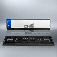 Support de plaque d'immatriculation de voiture OEM support de plaque d'immatriculation noir couverture de cadre de plaque d'immatriculation standard ue anti-corrosion usiné CNC