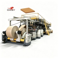 Ligne de production de carton ondulé entièrement automatique Oray à 3/5/7 plis, pour l'emballage alimentaire et logistique e-commerce