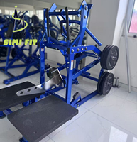 SM Machine à Squat à Charge par Plaques de Haute Qualité pour Salle de Sport Commerciale, Grande Capacité de Charge, Entraînement des Quadricipèdes, Fessiers, Ischio-jambiers, Style LB Hamer
