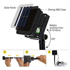 8-Mode Solar LED String <b>Lights</b> <b>for</b> Indoor and Outdoor Bubble <b>Light</b> Decorations <b>for</b> Parties and Holidays <b>for</b> Garden and <b>Patio</b> - Product Image 4