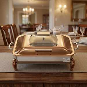 Delicate Metals Stainless Steel Luxury Durable Chafing Dish Dinnerware Sets for Wedding Parties and <b>Food</b> <b>Warmers</b> DCD-004 - Product Image 4