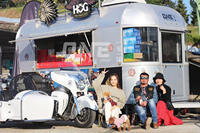 Camions de nourriture mobiles commerciaux avec des chariots de nourriture de hot-dog de cuisine