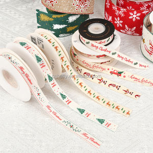 ริบบิ้นผ้าลินินลายตารางสีทองวิบวับ ขนาด 63 มม. ยาว 10 หลา สำหรับตกแต่งต้นคริสต์มาส พวงหรีด งาน DIY ของขวัญ ของชำร่วย งานปาร์ตี้ - Product Image 6