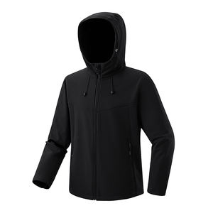 Chaqueta de concha blanda antibacteriana con logotipo personalizado para hombre, chaqueta deportiva de otoño para exteriores, cortavientos, impermeable - Product Image 2