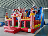 Parc de jeux gonflable extérieur à thème Clown, équipement de terrain de jeux, château gonflable à conception interchangeable, aire de jeux à ballons pour événements pour tout-petits