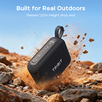 Enceinte portable Tribit PocketGo 7W IP68 6.0 avec appairage TWS et 20h d'autonomie, subwoofer intégré, prise en charge des cartes TF