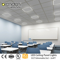 Panneau lumineux LED rétroéclairé pour plafond avec diffusion anti-éblouissement et éclairage uniforme pour salles de classe, amphithéâtres, bibliothèques