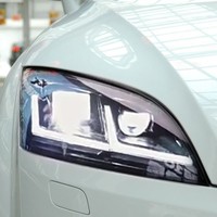 Conjunto de Faros Delanteros LED YX de 12 V y 6000 K para Audi TT MK2 2008-2014, Carcasa Robusta de ABS, Enchufar y Usar, Lámparas Delanteras para Automóvil