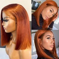 100% cabello humano virgen vietnamita SDD Bob corto cabello humano sin procesar Cierre de encaje pelucas sin pegamento vendedores cabello humano HD pelucas frontales de encaje