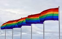 Drapeau de la fierté gay en polyester avec impression de motif, bannière arc-en-ciel transgenre, drapeau de la fierté trans LGBT en satin