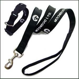 Collier et cuir réfléchissant pour chien, en Polyester et en cuir, avec logo - Product Image 2