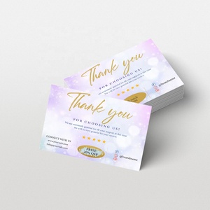 Scratch Off Custom Logo Thank You Cards, Small Business Thank You Cards, Discount Cards, Business Scratch Off Cards - Product Image 1