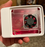 Boîtier de refroidissement officiel rouge et blanc pour Raspberry Pi 5 de 5e génération, avec ventilateur de refroidissement et protection
