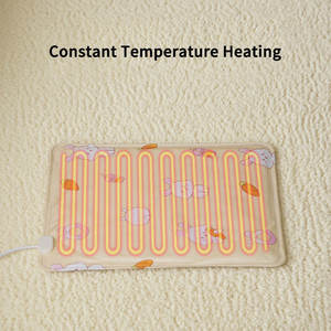 Manta eléctrica para mascotas, antifugas de temperatura constante para perros, calentador impermeable antimordeduras, almohadilla térmica ecológica, tela estampada - Product Image 4