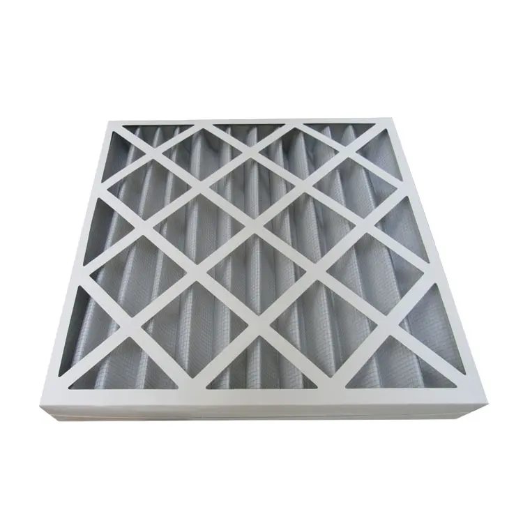 595X495X46Mm (24X20X2 Inch) g3 G4 Panel Pleated Filter Udara Karton AC Filter