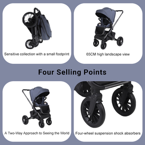 Leggero 3 In 1 con carrozzine per seggiolino auto e <span class=keywords><strong>passeggino</strong></span> passeggini pieghevoli per neonati - Product Image 6