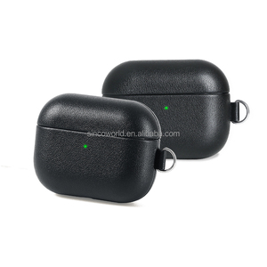 Emballage de boîte-cadeau <span class=keywords><strong>personnalisable</strong></span> Étui pour casque d'écoute personnalisé Étui de protection en cuir pour airpods Pro 2 3 - Product Image 1