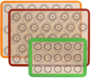 식품 등급 주방용 논스틱 맞춤 로고 사각형 친환경 실리콘 베이킹 매트 자체 브랜드 마카롱 베이킹 매트 맞춤 제작 가능 - Product Image 6