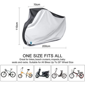 <span class=keywords><strong>Housse</strong></span> <span class=keywords><strong>de</strong></span> vélo pliable en polyester imperméable avec coutures doubles thermosoudées, taille personnalisée pour vélos <span class=keywords><strong>de</strong></span> montagne et <span class=keywords><strong>de</strong></span> route - Vélo d'extérieur - Product Image 3