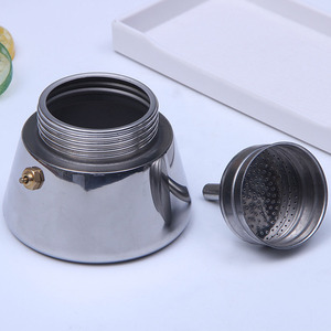 <span class=keywords><strong>Cafetera</strong></span> espresso de estufa de 200/300ml, <span class=keywords><strong>cafetera</strong></span> Moca italiana y <span class=keywords><strong>cubana</strong></span> de acero inoxidable 100% - Product Image 4